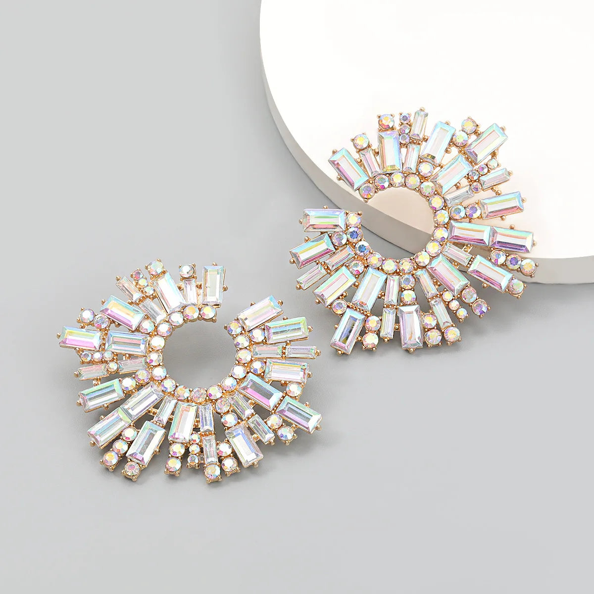 Ab rhinestone earrings deals